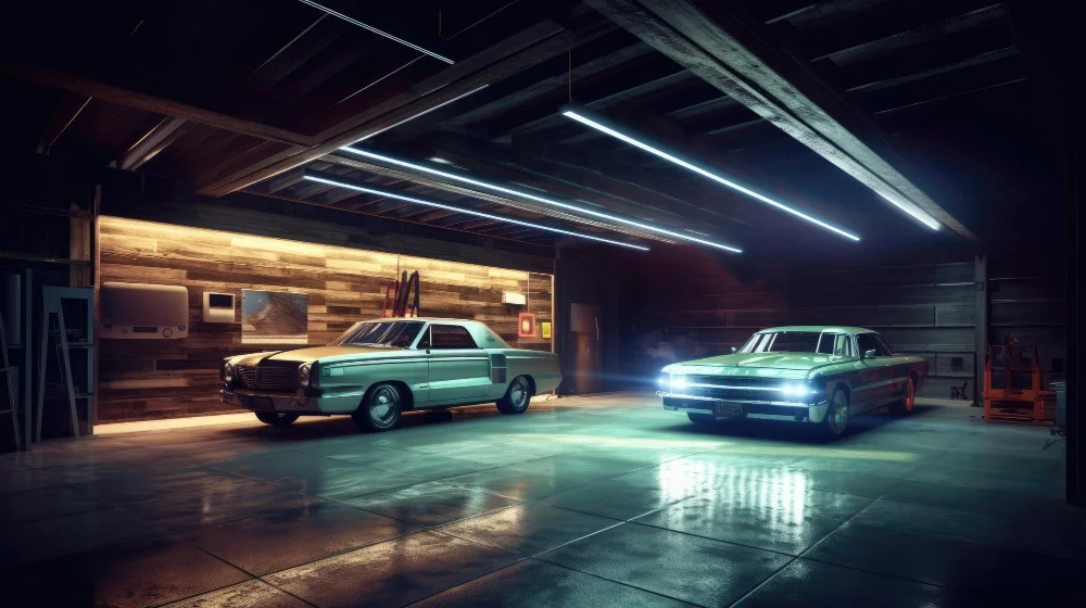 Contents and Layout of a 2-Car Garage LED Lightings