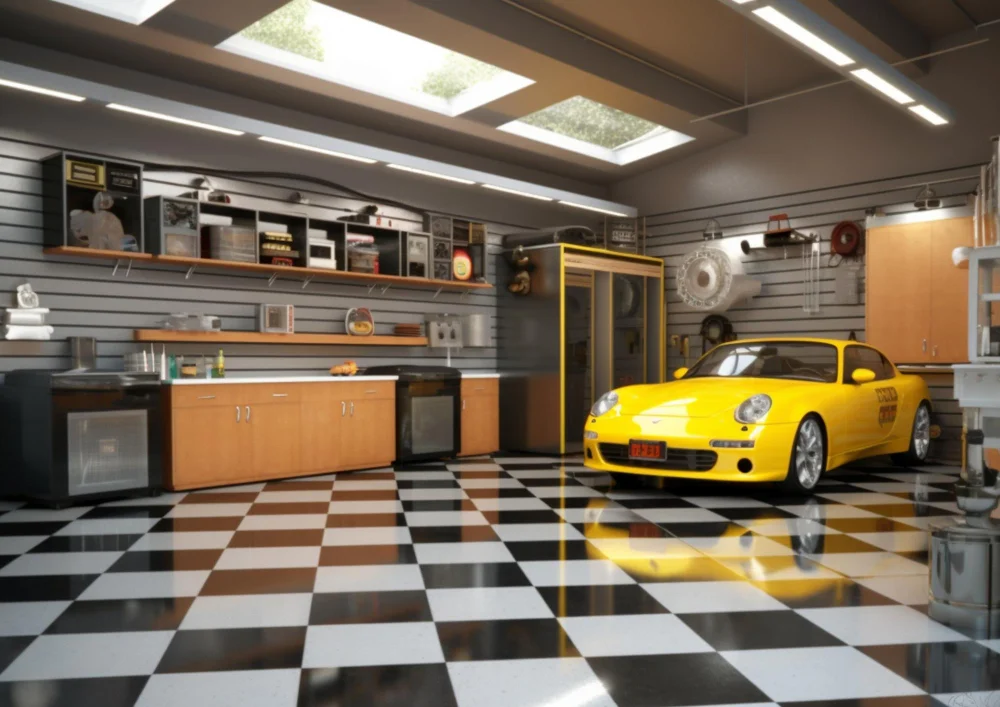 Indoor or interior garage Finished