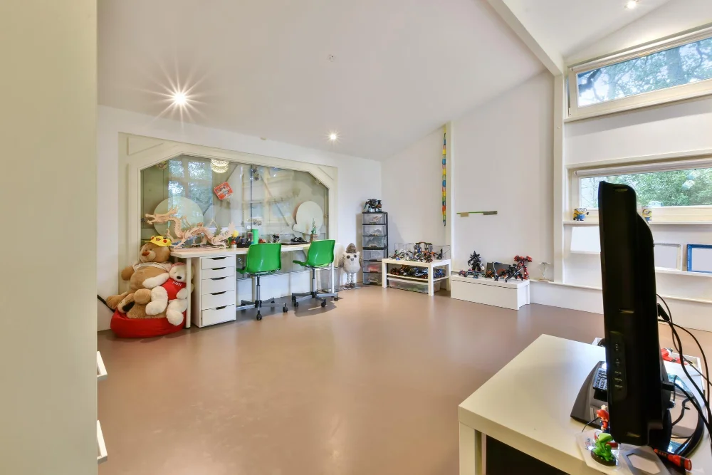 garage converted to children's play room