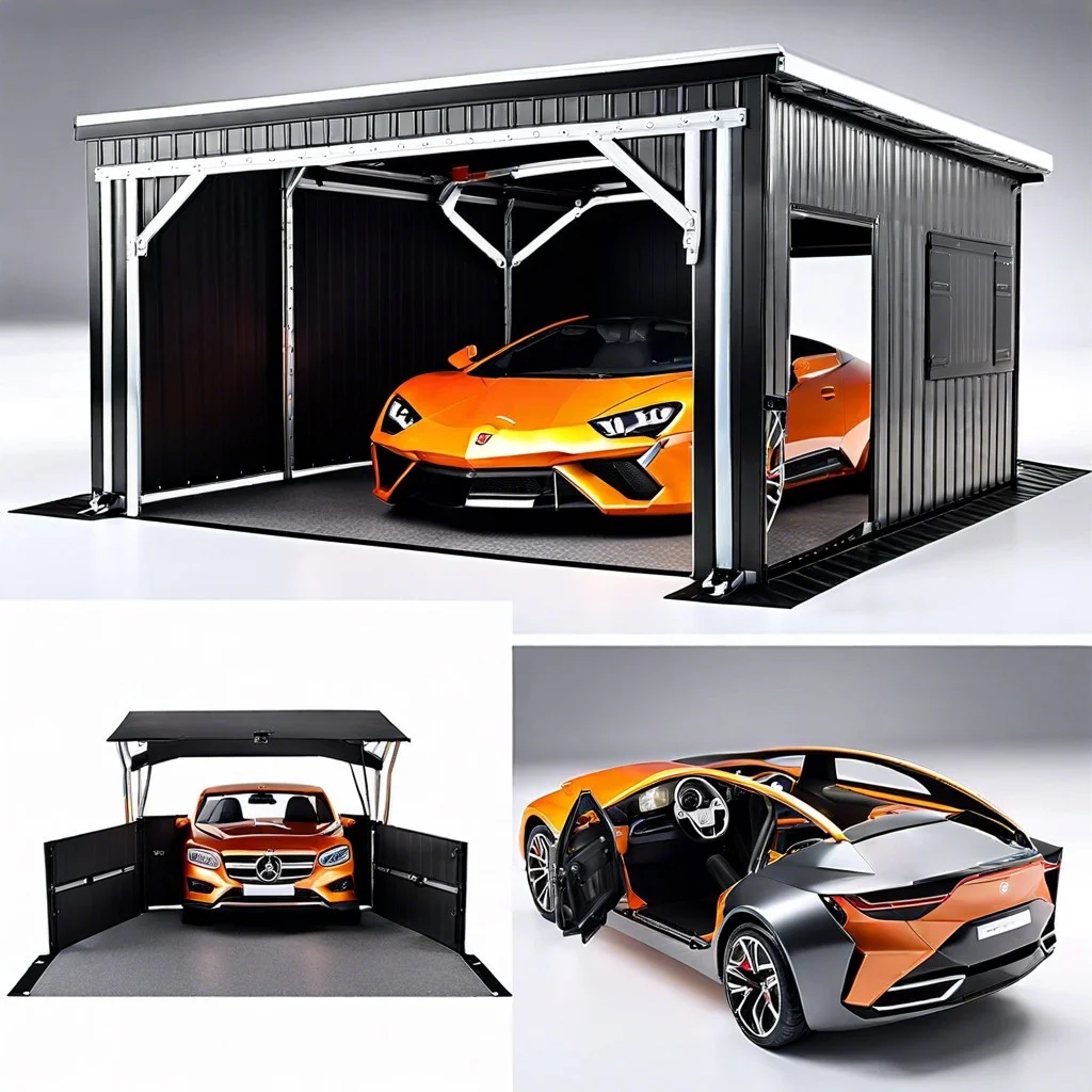 key features of foldable car garages